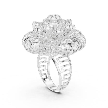 Round Halo Lab Grown Diamond Engagement Ring