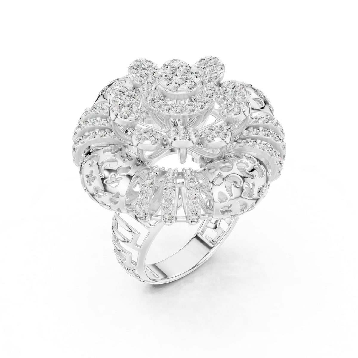 Round Halo Lab Grown Diamond Engagement Ring
