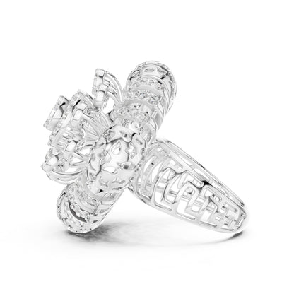 Round Halo Lab Grown Diamond Engagement Ring