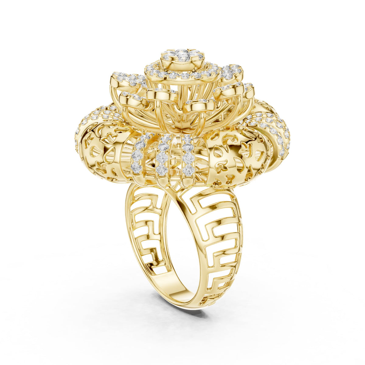 Round Halo Lab Grown Diamond Engagement Ring