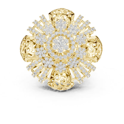 Round Halo Lab Grown Diamond Engagement Ring