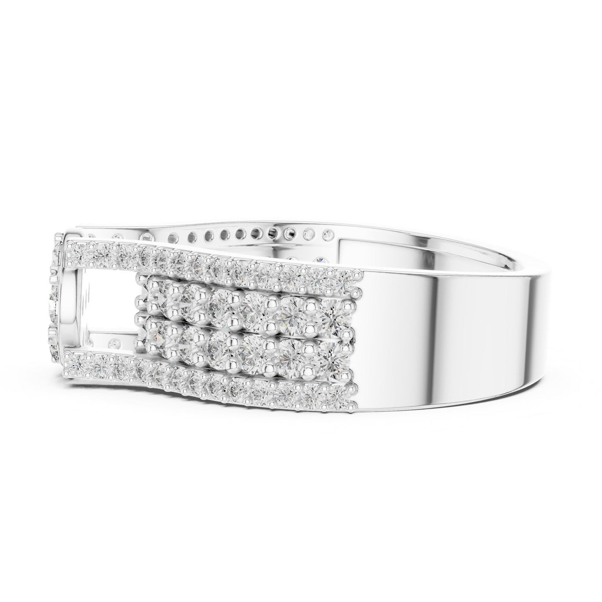 Round Halo Lab Grown Diamond Engagement Ring