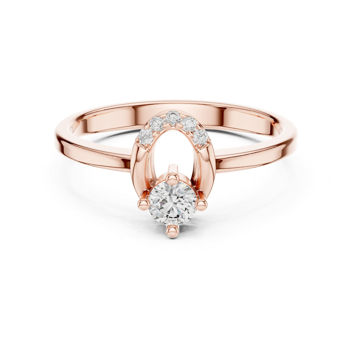Round Halo Lab Grown Diamond Engagement Ring
