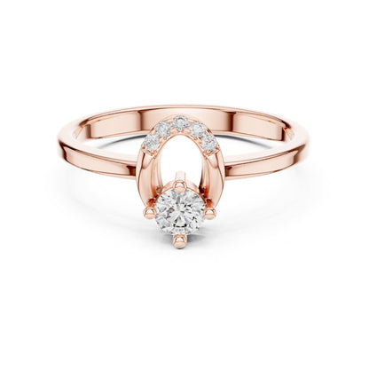Round Halo Lab Grown Diamond Engagement Ring