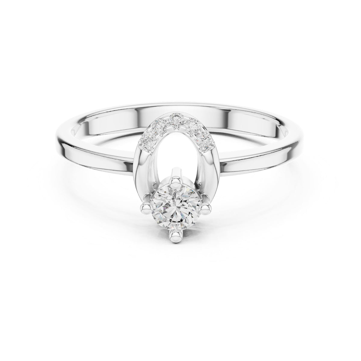 Round Halo Lab Grown Diamond Engagement Ring