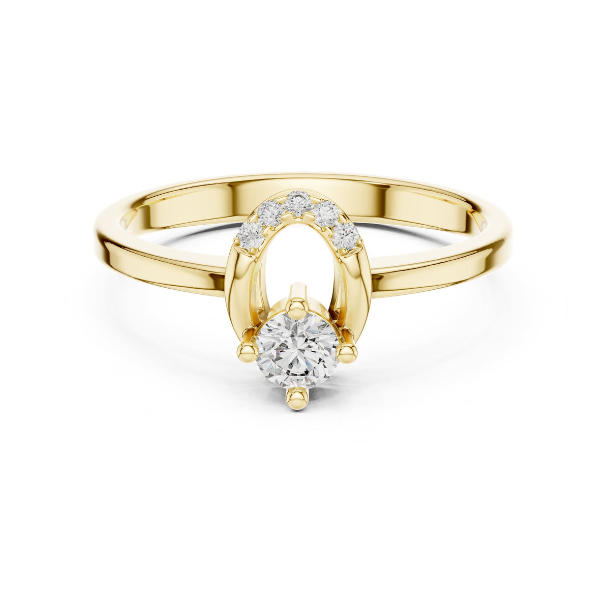 Round Halo Lab Grown Diamond Engagement Ring