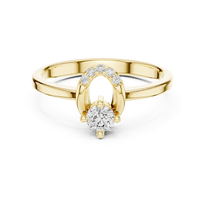 Round Halo Lab Grown Diamond Engagement Ring