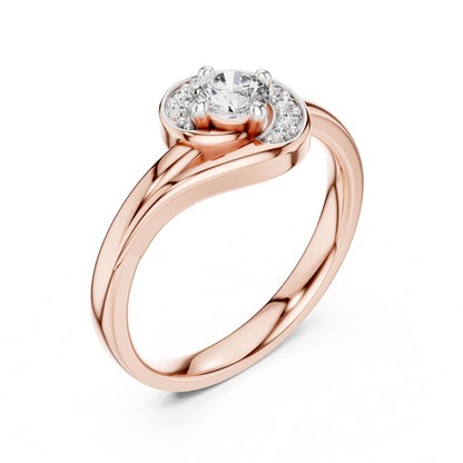 Round Halo Lab Grown Diamond Engagement Ring