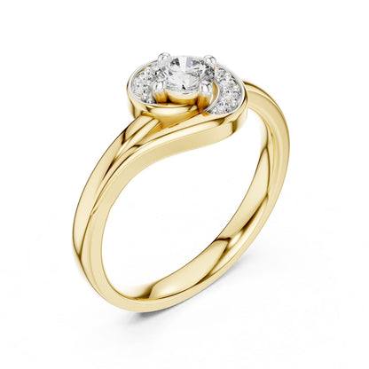 Round Halo Lab Grown Diamond Engagement Ring