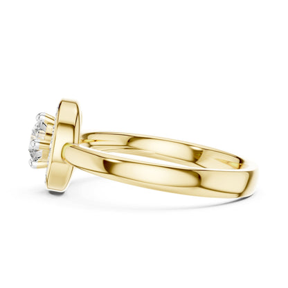 Round Halo Lab Grown Diamond Engagement Ring