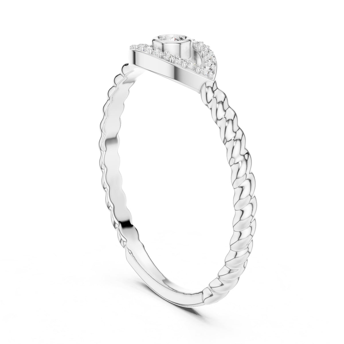 Round Halo Lab Grown Diamond Engagement Ring