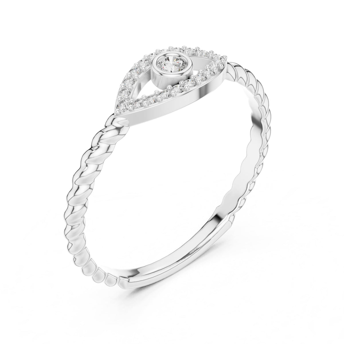 Round Halo Lab Grown Diamond Engagement Ring