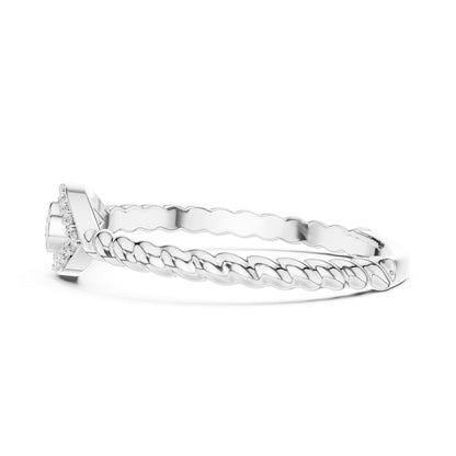 Round Halo Lab Grown Diamond Engagement Ring
