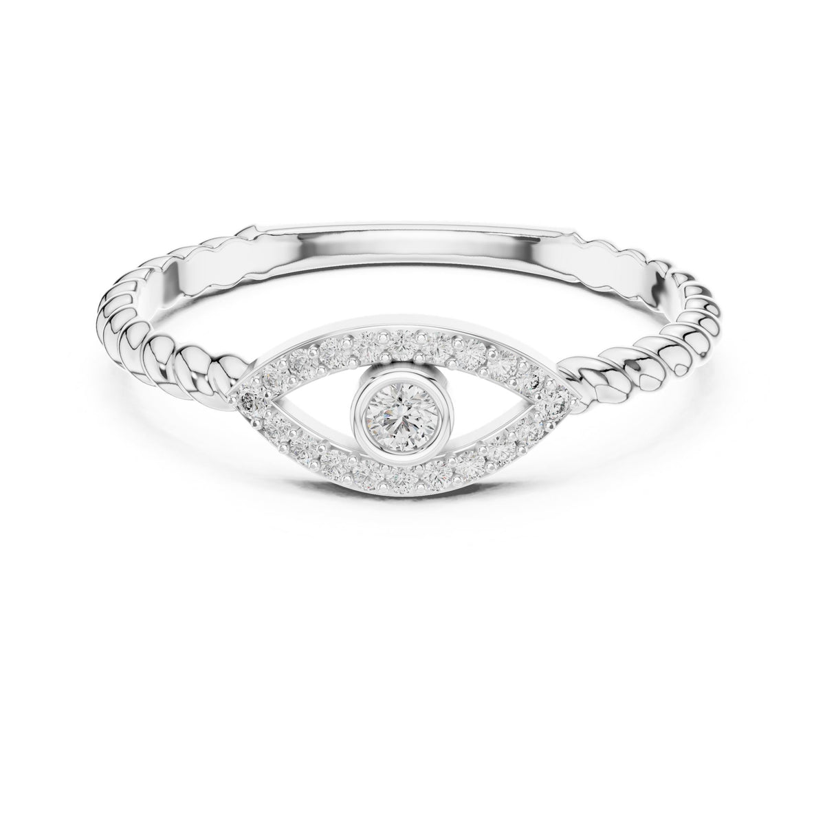 Round Halo Lab Grown Diamond Engagement Ring