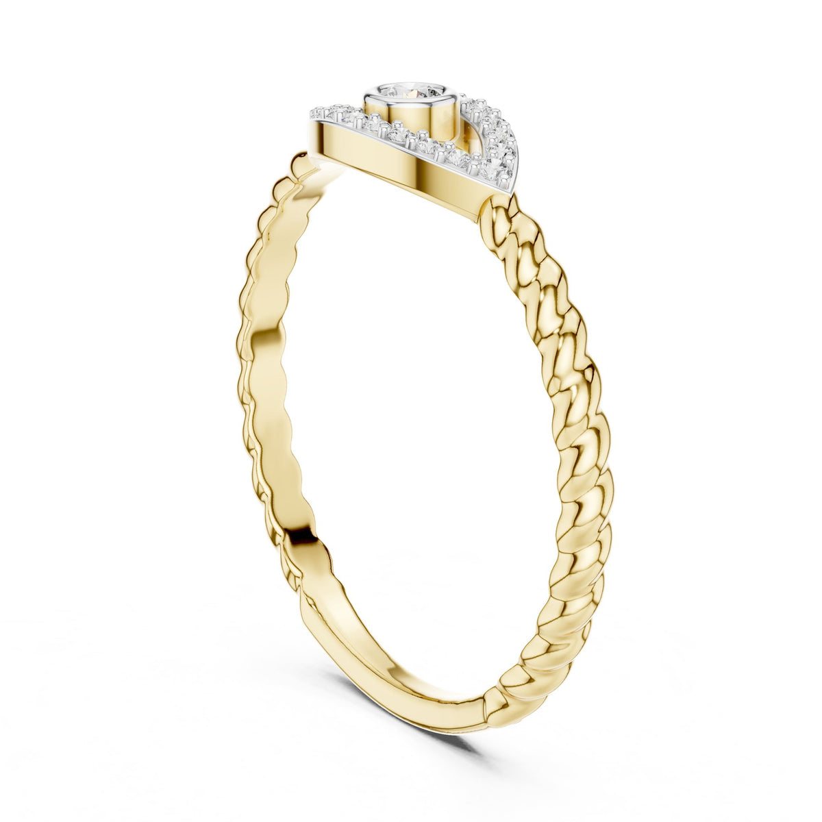 Round Halo Lab Grown Diamond Engagement Ring