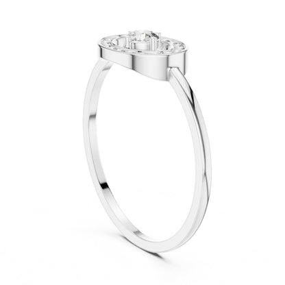 Round Halo Lab Grown Diamond Engagement Ring