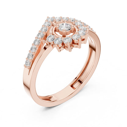 Round Halo Lab Grown Diamond Engagement Ring