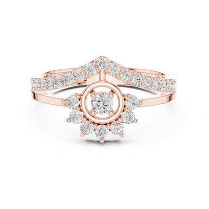 Round Halo Lab Grown Diamond Engagement Ring