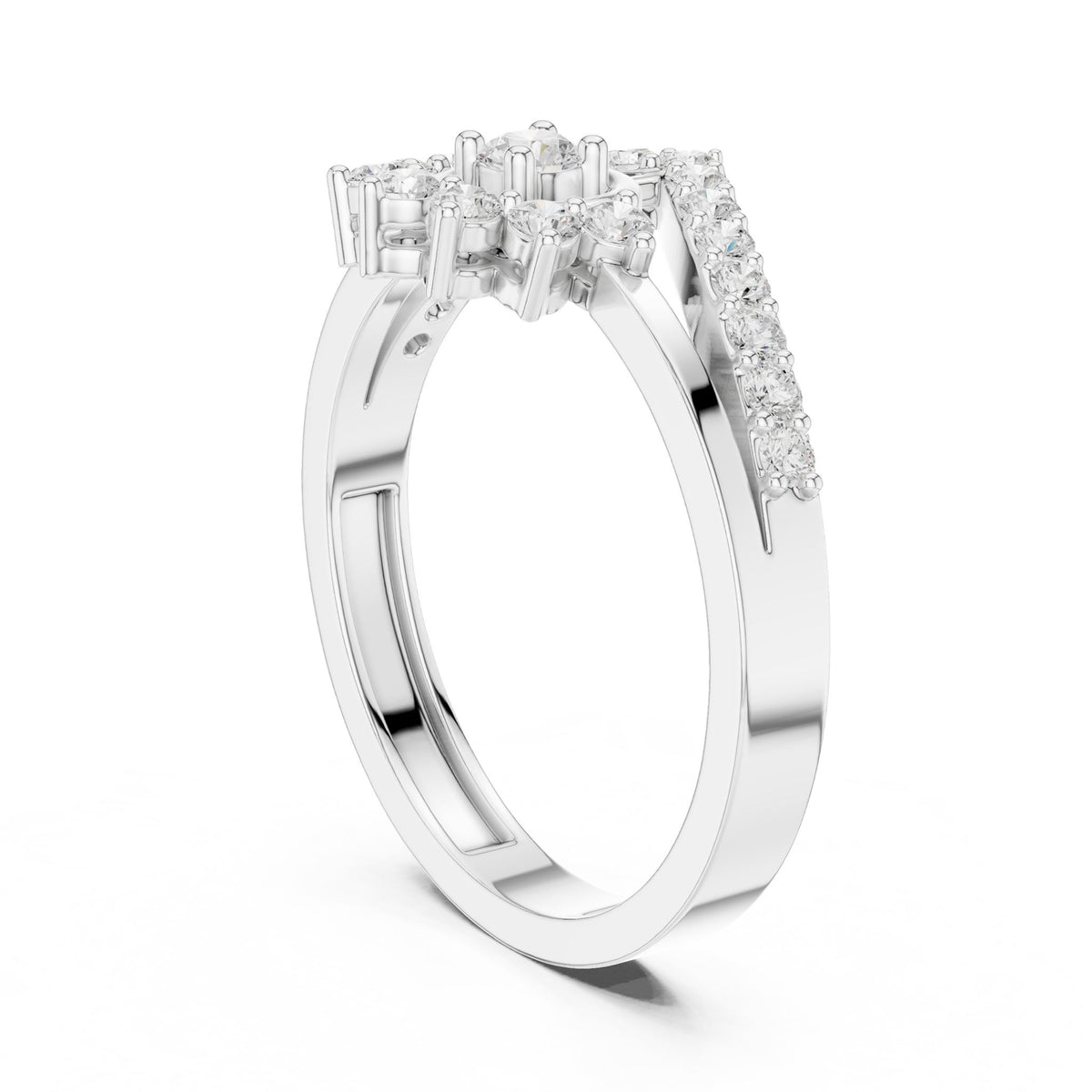 Round Halo Lab Grown Diamond Engagement Ring
