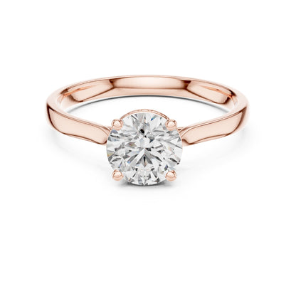 Round Halo Lab Grown Diamond Engagement Ring