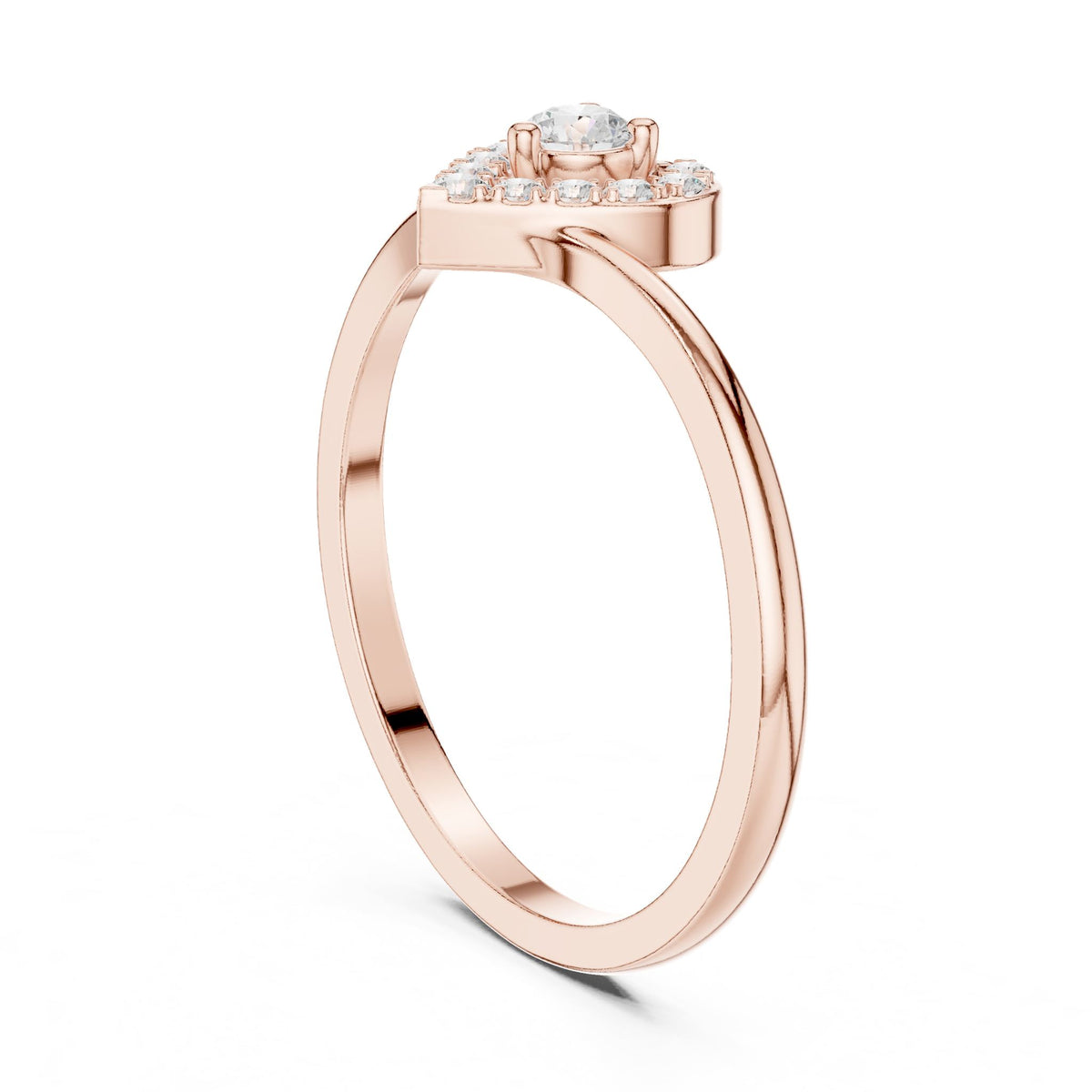 Round Halo Lab Grown Diamond Engagement Ring