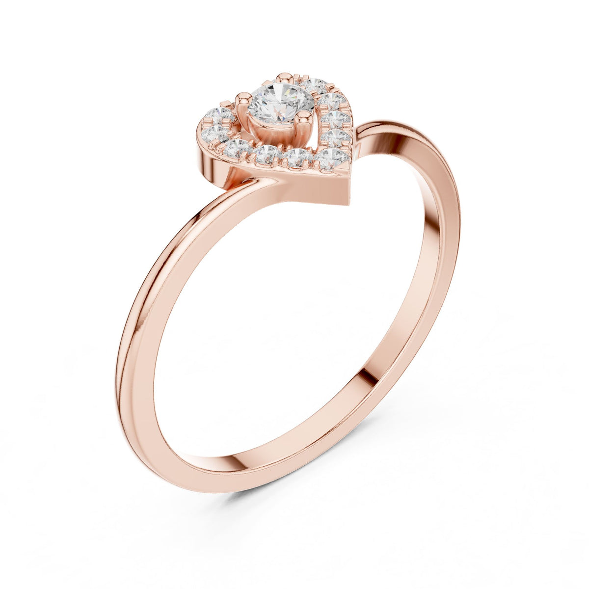 Round Halo Lab Grown Diamond Engagement Ring
