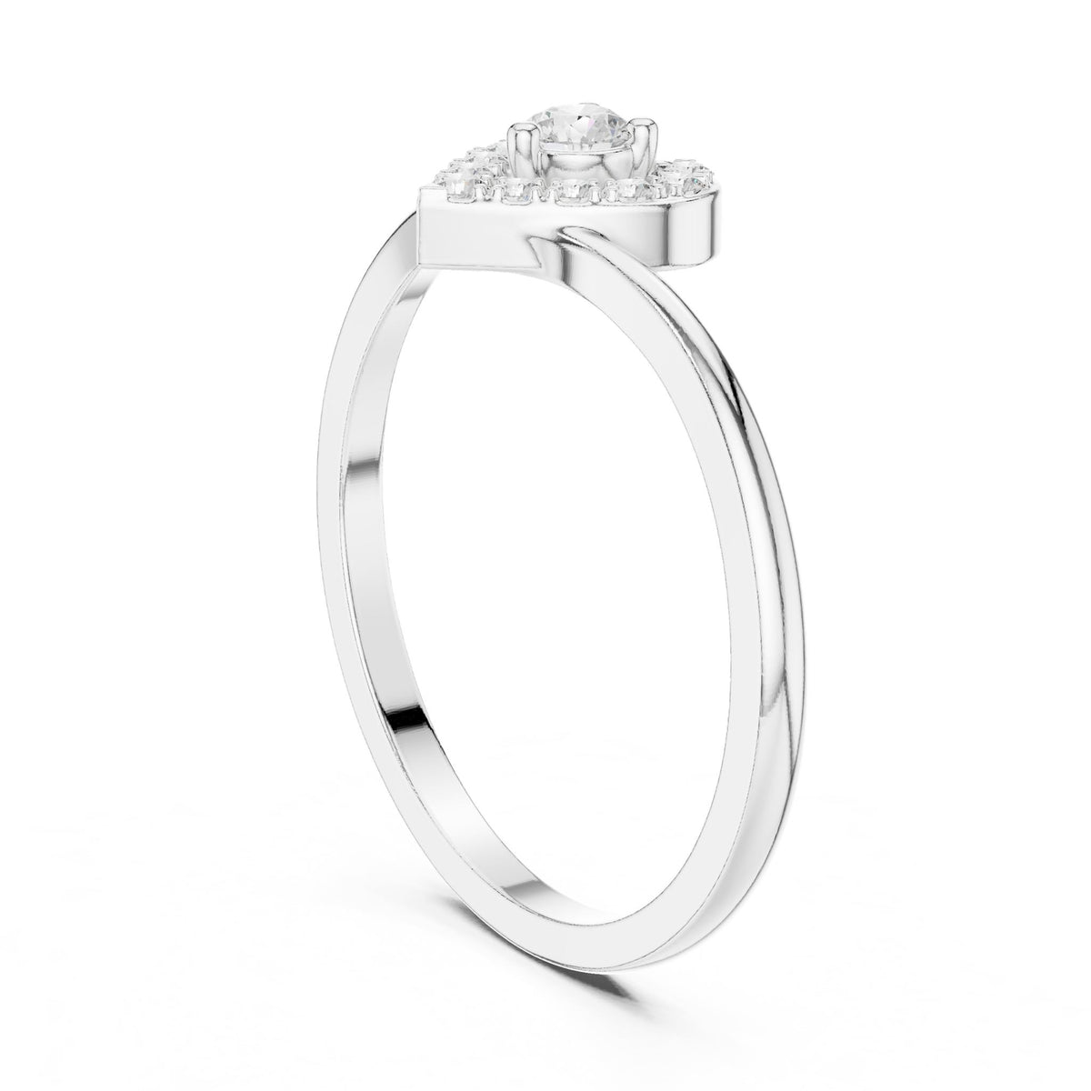 Round Halo Lab Grown Diamond Engagement Ring