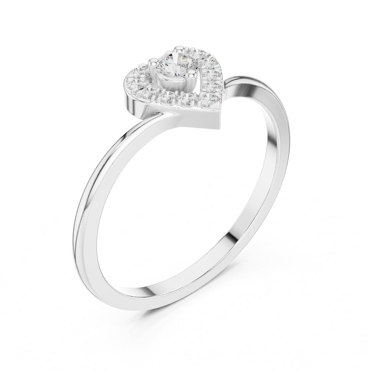 Round Halo Lab Grown Diamond Engagement Ring