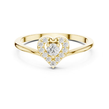Round Halo Lab Grown Diamond Engagement Ring