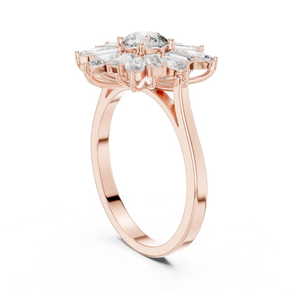 Round Halo Lab Grown Diamond Engagement Ring