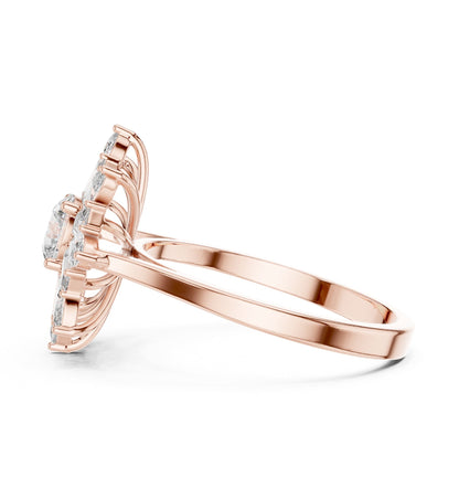 Round Halo Lab Grown Diamond Engagement Ring