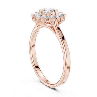 Round Halo Lab Grown Diamond Engagement Ring