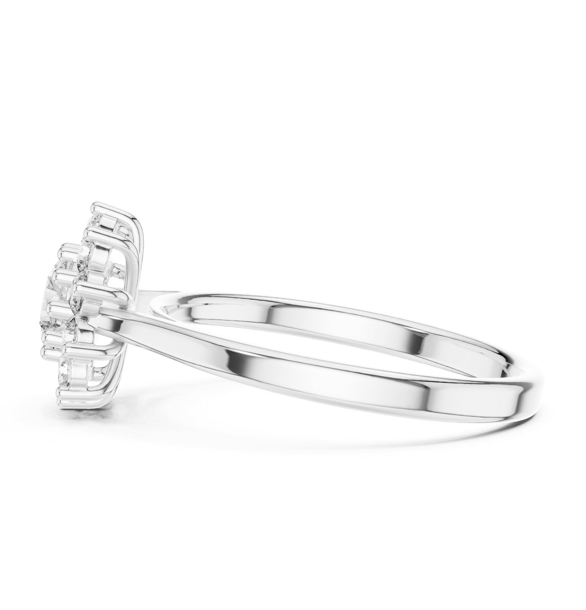 Round Halo Lab Grown Diamond Engagement Ring