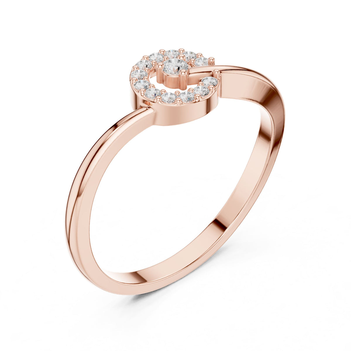 Round Halo Lab Grown Diamond Engagement Ring