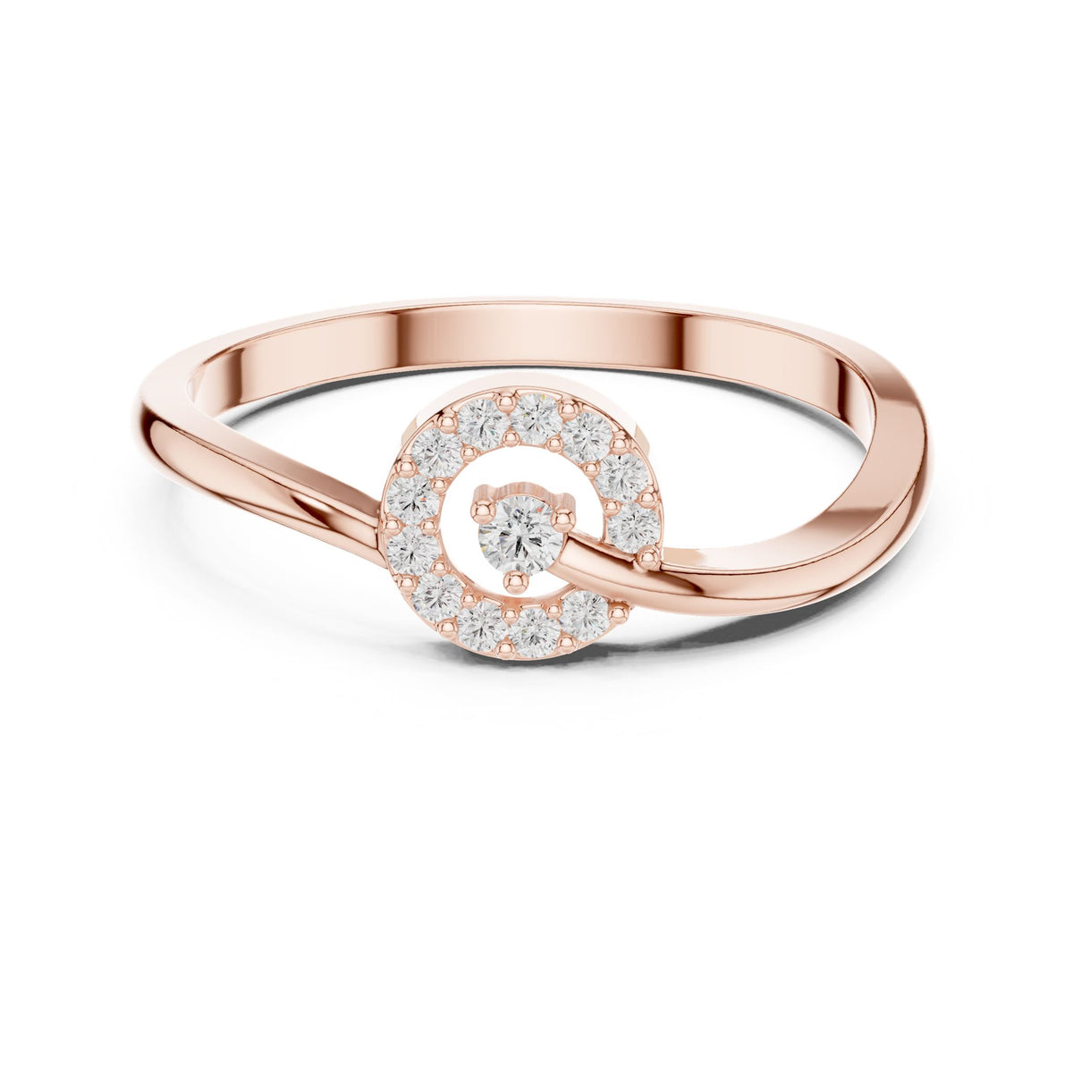 Round Halo Lab Grown Diamond Engagement Ring