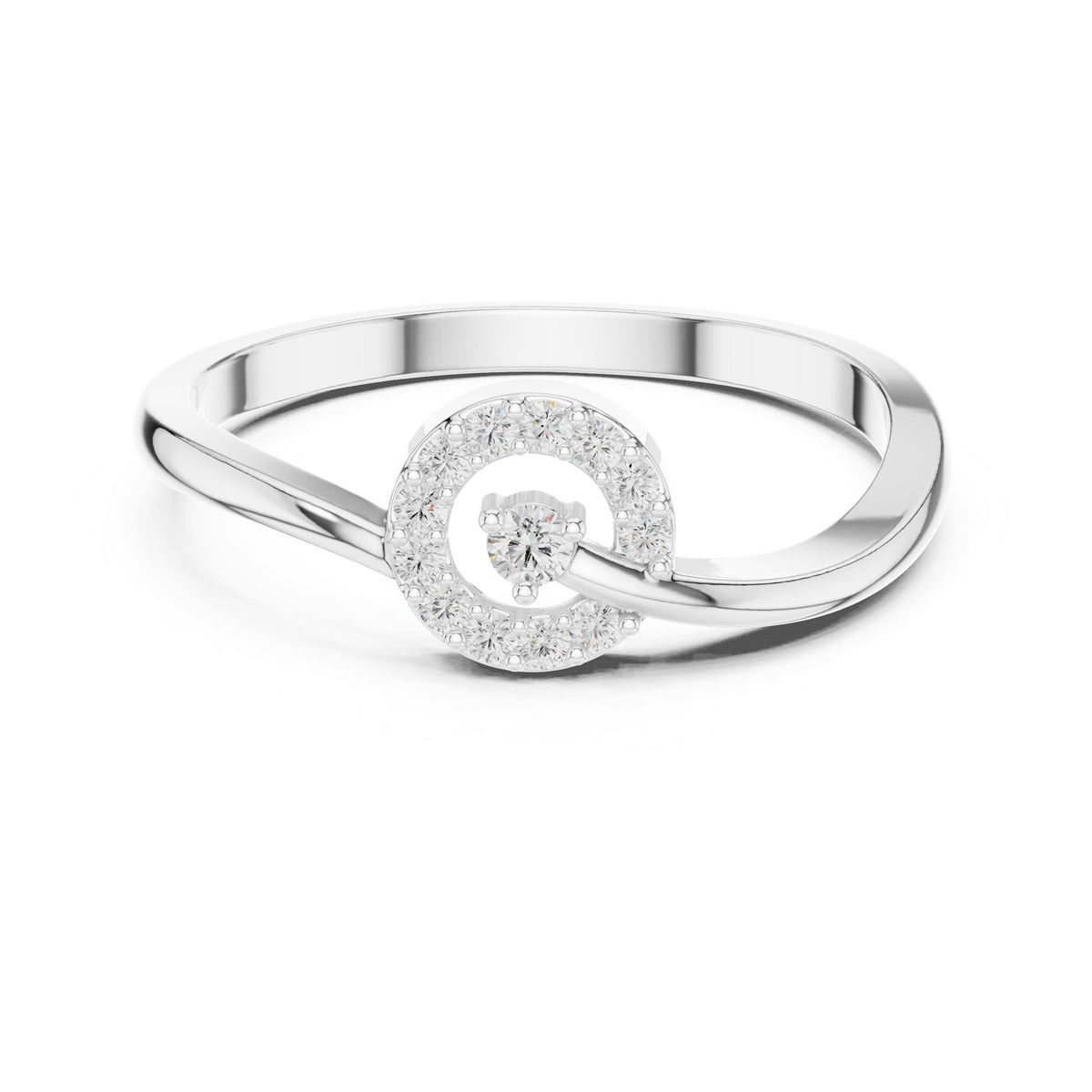 Round Halo Lab Grown Diamond Engagement Ring