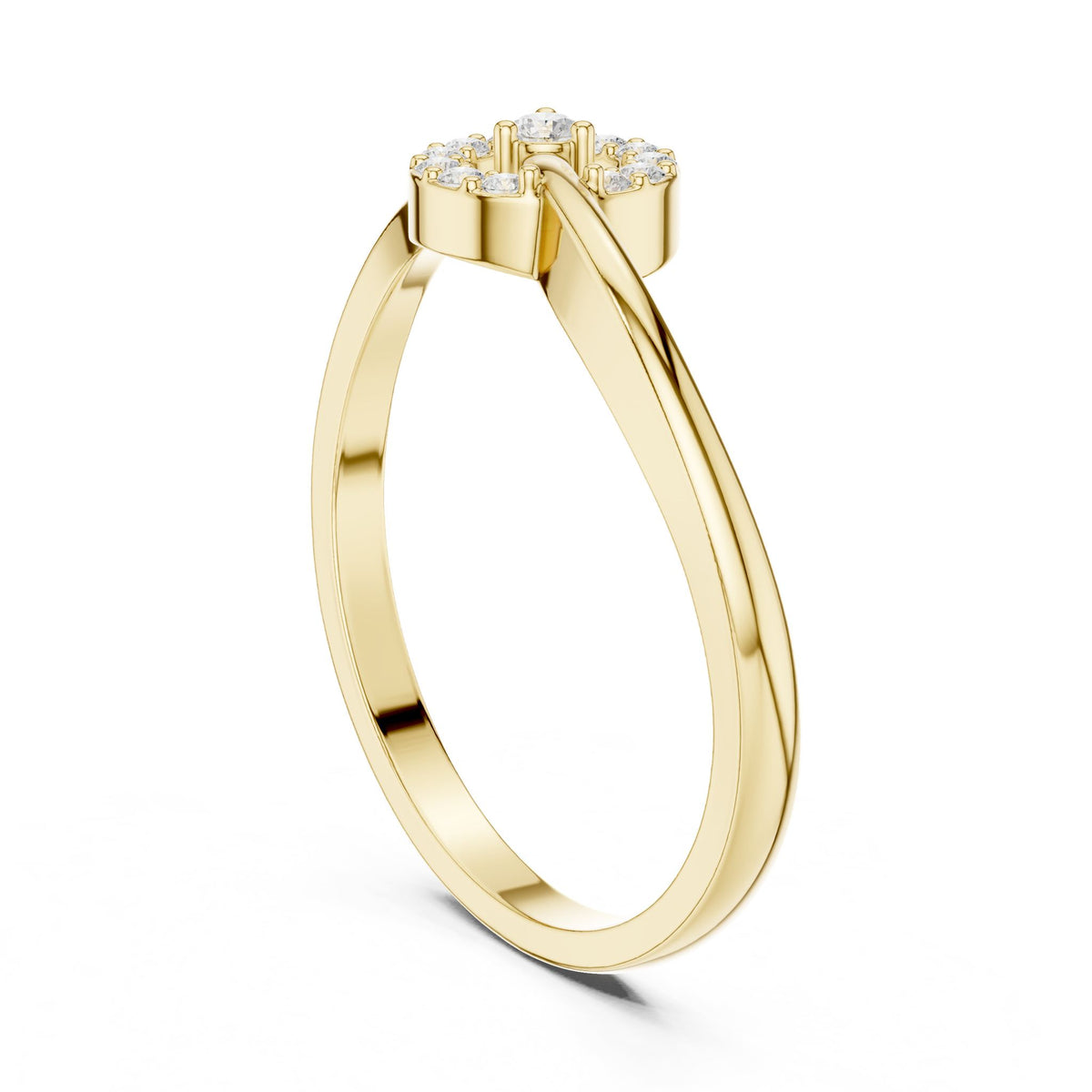Round Halo Lab Grown Diamond Engagement Ring