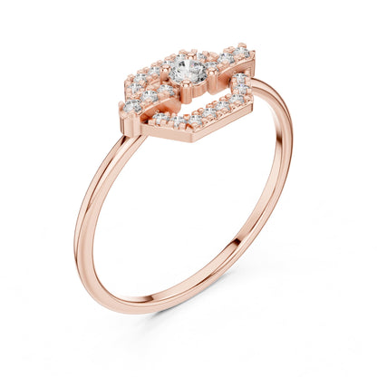 Round Halo Lab Grown Diamond Engagement Ring