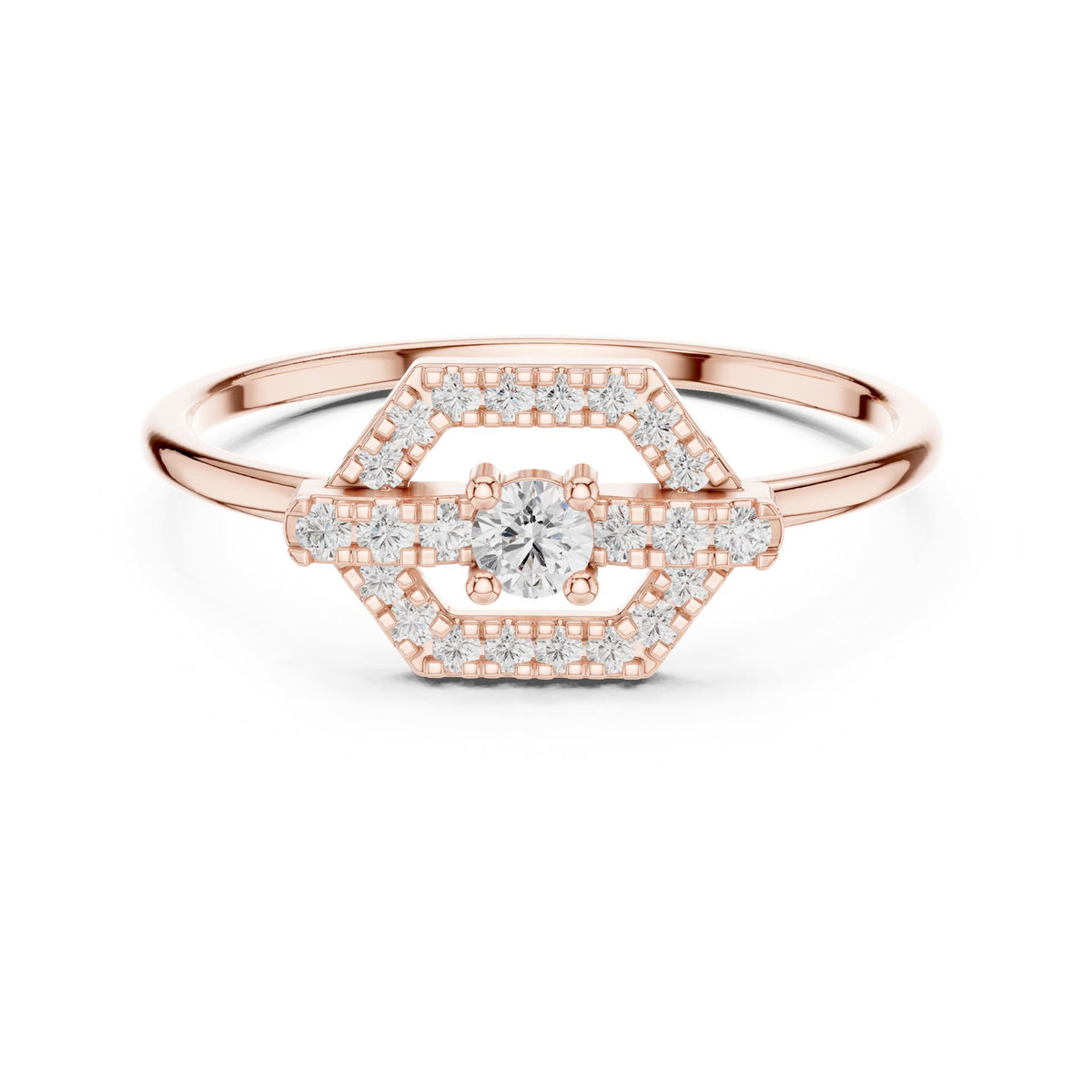 Round Halo Lab Grown Diamond Engagement Ring