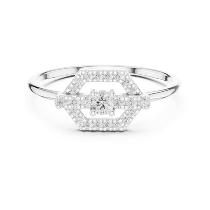 Round Halo Lab Grown Diamond Engagement Ring