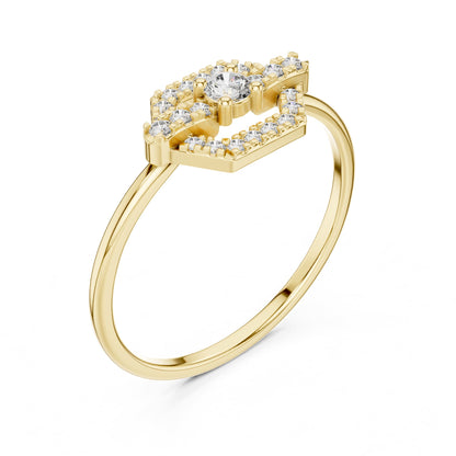 Round Halo Lab Grown Diamond Engagement Ring