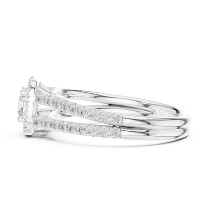 Round Halo Lab Grown Diamond Engagement Ring