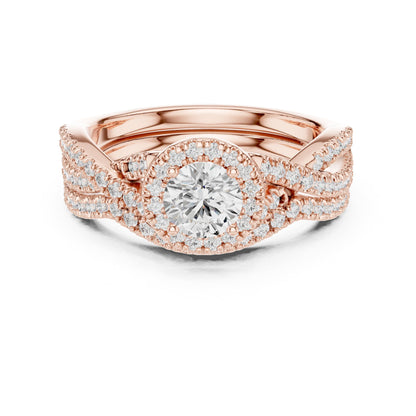 Round Halo Lab Grown Diamond Engagement Ring