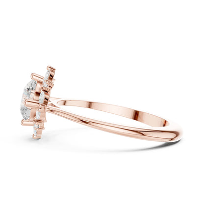 Round Halo Lab Grown Diamond Engagement Ring