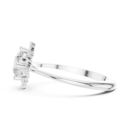 Round Halo Lab Grown Diamond Engagement Ring
