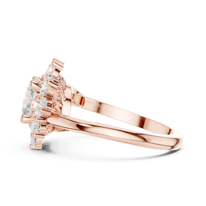 Round Halo Lab Grown Diamond Engagement Ring