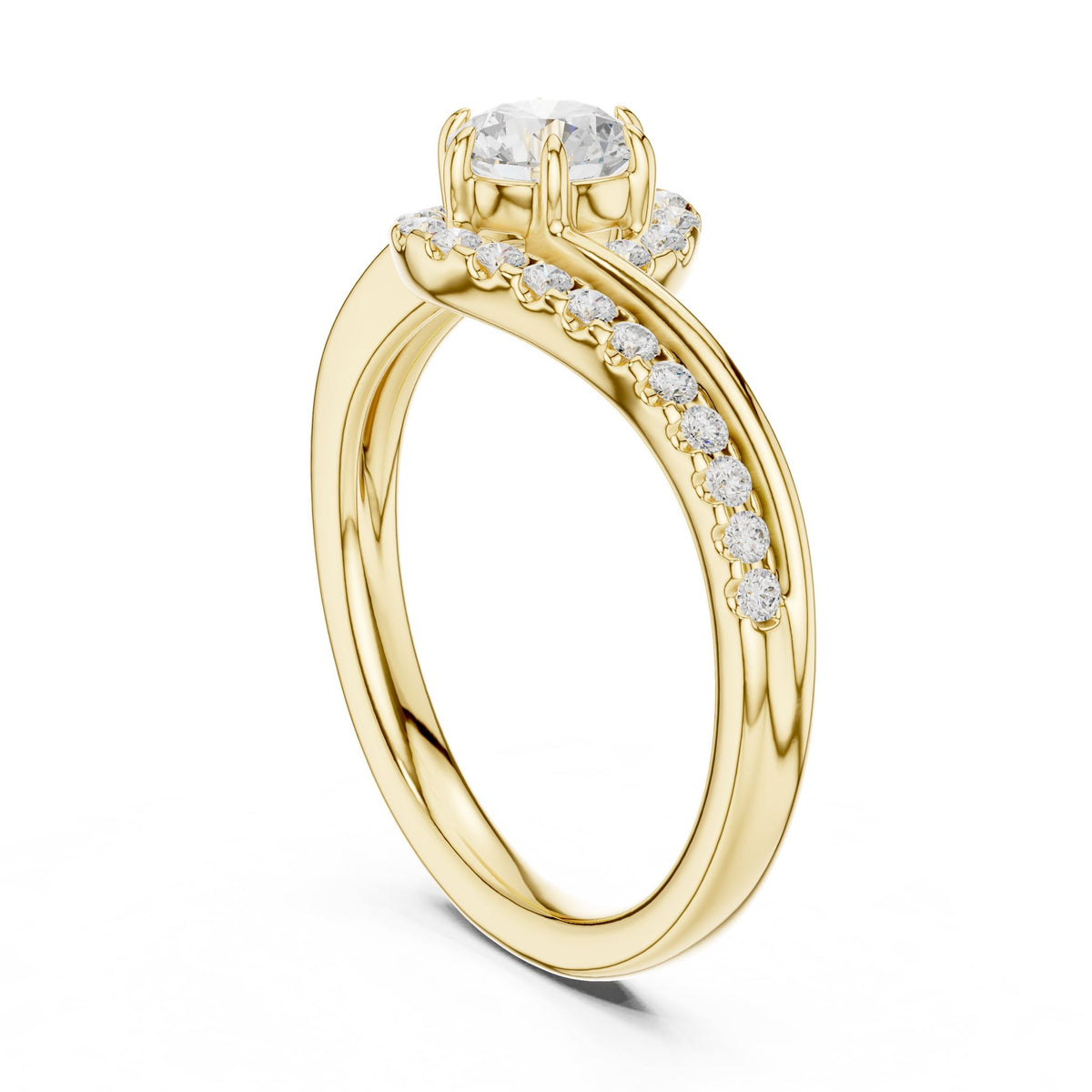 Round Halo Lab Grown Diamond Engagement Ring