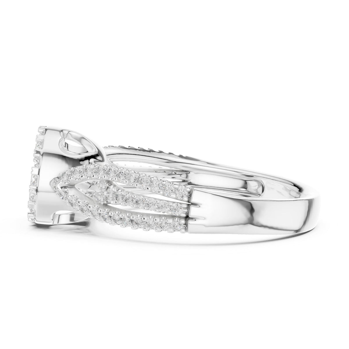 Round Halo Lab Grown Diamond Engagement Ring
