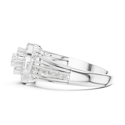 Round Halo Lab Grown Diamond Engagement Ring
