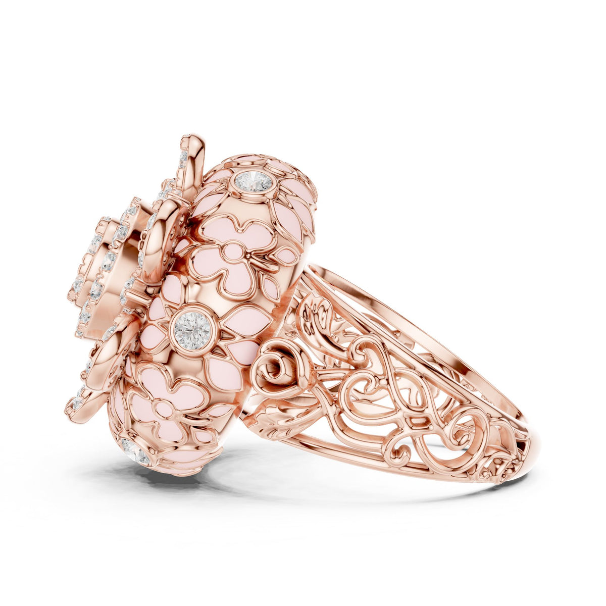 Round Halo Lab Grown Diamond Engagement Ring
